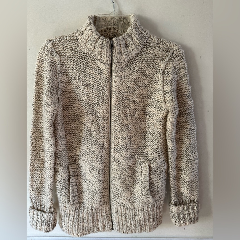 LOFT Cream Chunky Knit Sweater